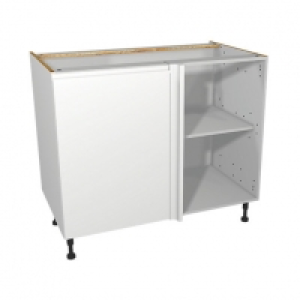 Wickes Madison White Gloss Handleless Corner Base Unit - 100 £112.00