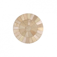 Wickes  Marshalls Indian Sandstone Textured Buff Multi Paving Circle