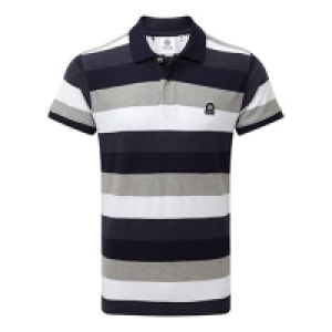 Tog 24 - Navy stripe plain polo shirt £18.00