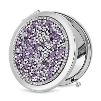 Debenhams  Mood - Purple crystal cluster compact mirror