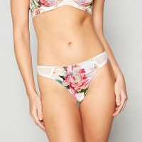 Debenhams  B by Ted Baker - Pink floral print satin Painted Posey tho