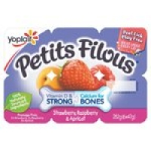 Petits Filous Strawberry & Apricot Fromage Frais £1.00