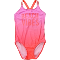 BigW  Wave Zone Girls Ombre One Piece Swimsuit - Coral