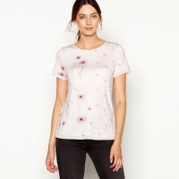 Debenhams  RJR.John Rocha - Light pink floral print short sleeve top