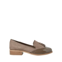 Debenhams  Dorothy Perkins - Wide fit taupe libra loafers