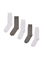 Debenhams  Burton - 5 pack of grey mixed socks