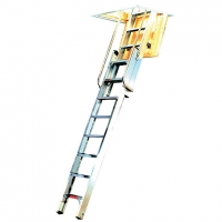 Wickes  Youngman Deluxe 2 Section Aluminium Loft Ladder- Max Height 