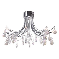 Debenhams  Home Collection - Zoe Iridescent Crystal Glass Flush Light