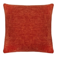 Debenhams  Home Collection - Burnt orange chenille cushion
