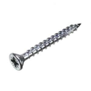 Ulti-Mate Stick Fit Silver Wood Screws - 4 x 30mm Pack of 20 £4.56