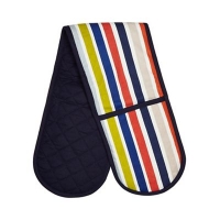 Debenhams  Home Collection - Multi-coloured stripe double oven gloves