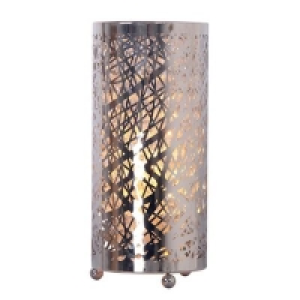 Home Collection - Natalie Silver Metal and Clear Crystal Gla