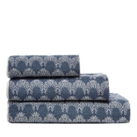 Debenhams  Home Collection Basics - Dark blue scallop towels