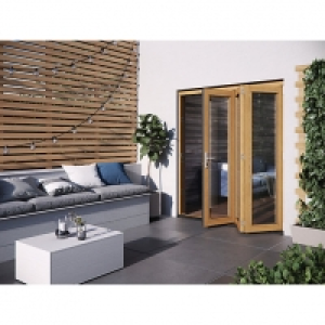 Jeld-Wen Kinsley Finished Solid Hardwood Patio Bifold Door S £2,090.00