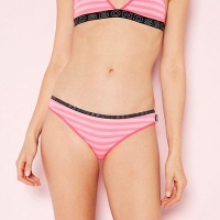 Debenhams  Bonds - Pink stripe print cotton blend bikini knickers