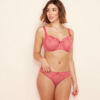 Debenhams  Gorgeous DD+ - Pink lace Jessie underwired non-padded full