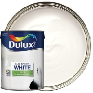 Dulux Silk Emulsion Paint - Pure Brilliant White 5L £18.00