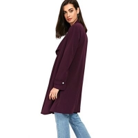 Debenhams  Wallis - Purple lined envelope collar duster jacket