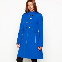 Debenhams  Star by Julien Macdonald - Bright blue military button coat