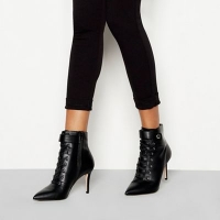 Debenhams  Faith - Black Bace stiletto heel boots