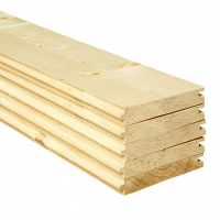Wickes  Wickes PTG Timber Floorboards - 18mm x 119mm x 2.4m Pack of 