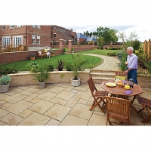 Marshalls Heritage Riven Yorkstone 300 x 300 x 38mm Paving S &pound;278.99