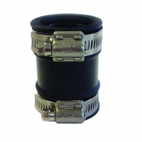 Wickes  Flexseal PC35 Straight Drain Pipe Coupling - Black 30-35mm