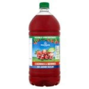 Morrisons Cherry & Berry No Added Sugar Squash Double Concen £1.24