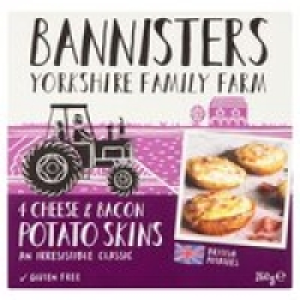 Bannisters Farm 4 Potato Skins Bacon & Cheese £1.00