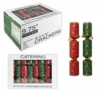 Makro  R&G Holly Catering Christmas Crackers 9.75inch x 40