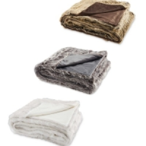 Kirkton House Faux Fur Throw £29.99