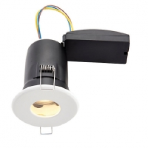 Wickes White LED Fire Rated IP65 Bathroom Downlight - 6W &pound;15.00
