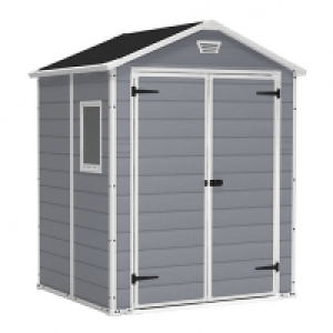 Keter Manor Double Door Plastic Shed Grey - 6 x 5 ft &pound;449.00