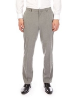 Debenhams  Burton - Light grey tailored fit suit trousers with stretch