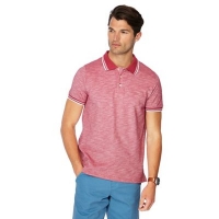 Debenhams  Maine New England - Pink tipped tailored fit polo shirt
