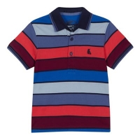 Debenhams  bluezoo - Boys multicoloured striped polo shirt