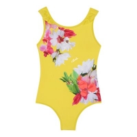 Debenhams  Baker by Ted Baker - Girls yellow floral print swimsuit