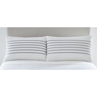Debenhams  J by Jasper Conran - White Epsom Stripe standard pillowcas