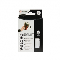 Wickes  VELCRO Brand Heavy Duty Stick On Coins - White 45mm 6 Sets