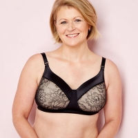 Debenhams  The Collection - Black lace satin non-wired padded mastectom
