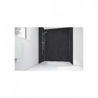 Wickes  Wickes Burgos Marble Laminate 3 Sided Shower Panel Kit - 170