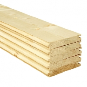 Wickes PTG Timber Floorboards - 18mm x 119mm x 1800mm Pack o £23.90