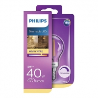 Wickes  Philips Vintage Filament LED White Clear Dimmable GLS Bulb -