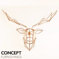 HomeBargains  Concept Furnishings: Copper Stag Head Wall Mount