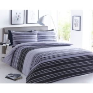 Textured Stripe Duvet Set - Double £7.99