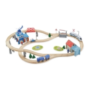 Little Town Wooden Railway Set £14.99