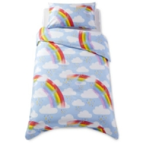 Single Cotton Duvet Set Rainbow £9.99
