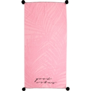 Wave Zone Beach Towel - Pom Pom Pink