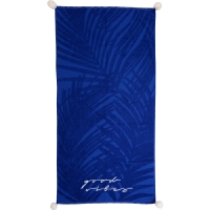 Wave Zone Beach Towel - Pom Pom Navy