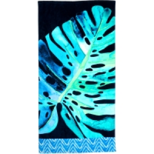 Wave Zone Beach Towel - Monstera